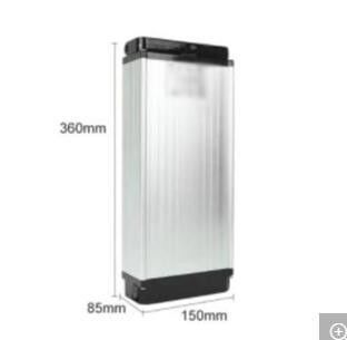 Ebikes Bateria wymienna Długotrwały cykl 48V 250W 500W Srebrny tylny regał Ładowalny Ebikes Bateria Fiets Accufahrrad Akku Fur Elektrofahrrader Bateria litowa