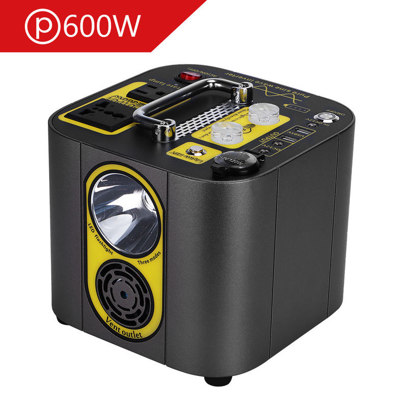 18650 Bateria Przenośna Elektrownia 467wh 126ah Zasilanie 600W Szczyt 1000W Z USB typu C