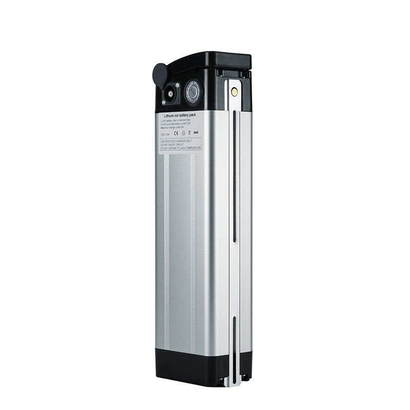36V 13h 468 Wh Silver Fish Ebike Battery Top Discharge RCA Port ładowania