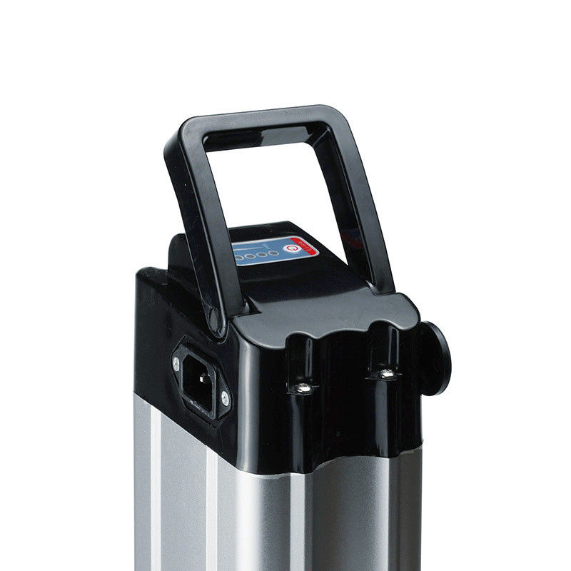 36V 13h 468 Wh Silver Fish Ebike Battery Top Discharge RCA Port ładowania