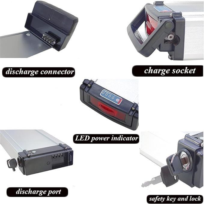 Akumulator zamienny na rower 36/48V 13S4P 10S5P Elektryczny rower Akumulator litowy z portem USB do silnika 1000W