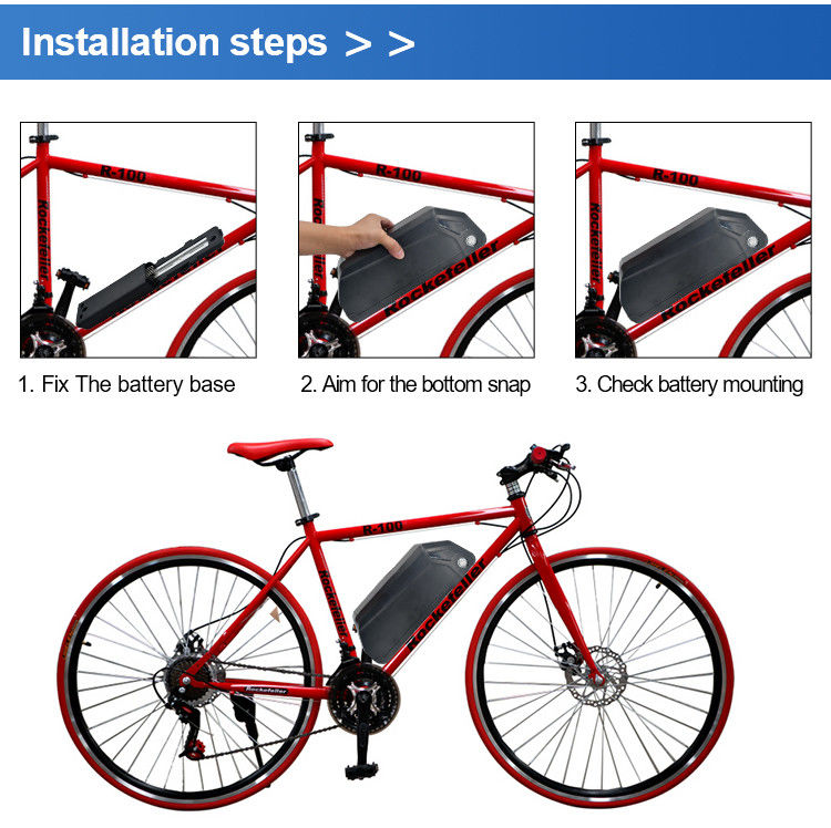 Litium Ion E Bike Downtube Battery 36V 12Ah 20Ah dla baterii napędowej roweru