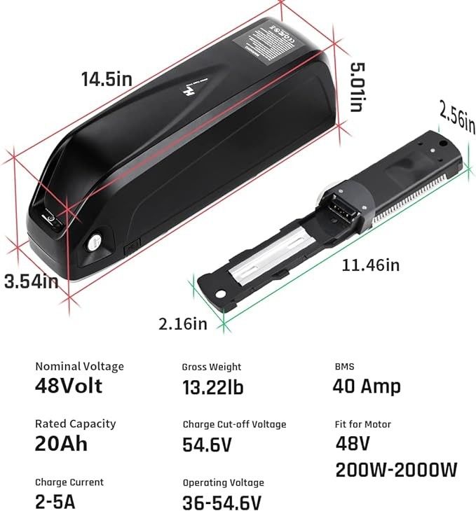 Hailong Downtube ZZ98 Bateria litowa z portem USB do BLAUPUNKT, 36V 50W-700W silnik