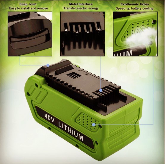Litowe akumulatory Gmax 40 Volt 29472 29462 1