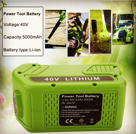 Litowe akumulatory Gmax 40 Volt 29472 29462 0