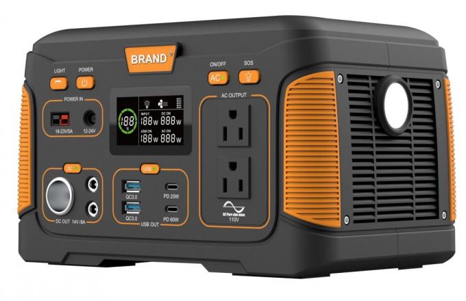 USB 500W 14.8V 30ah Rechargebale Solar Portable Power Station for Home/ Outdoor/ Camping/Emergency Lithium Battery Power Generator Mobile Charger